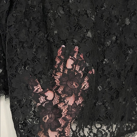 Talbots 8P Elegant Black Lace Women's Top - Picture 2 of 6